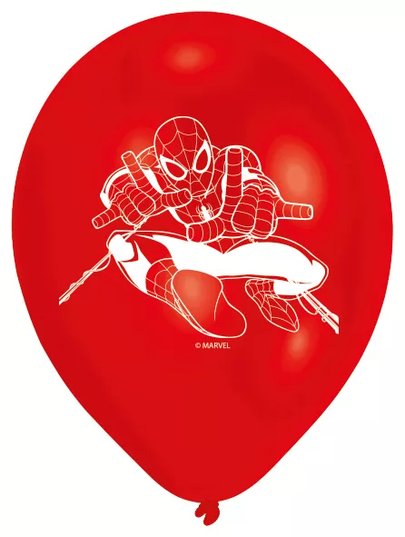 6 Palloncini Spiderman On A Mission 23 cm