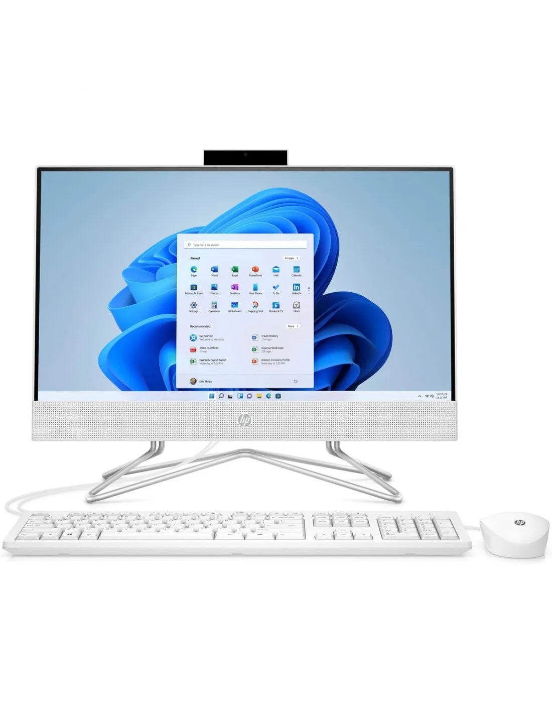 All in One HP 22-DD2009NS 21,5" Intel Celeron J4025 8 GB RAM 256 GB SSD Qwerty in Spagnolo