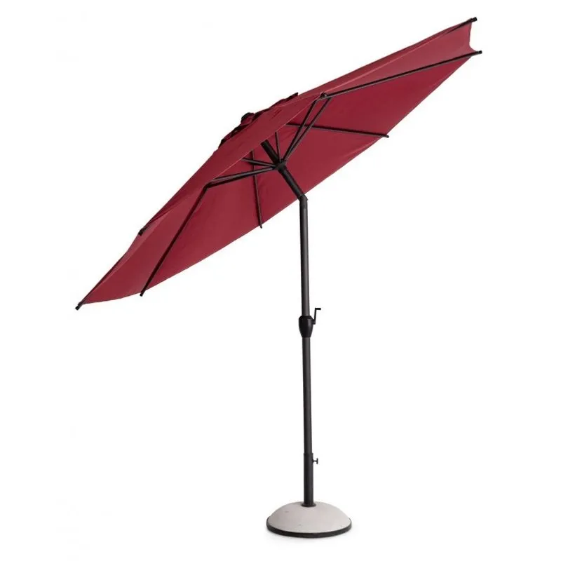 Bizzotto outdoor Ombrellone Rio con snodo 3m antracite/burgundy