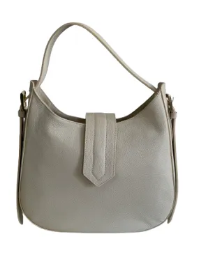 Borsa in vera pelle panna 1