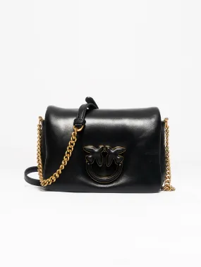 Borsa Piccola in Pelle Imbottita Nero