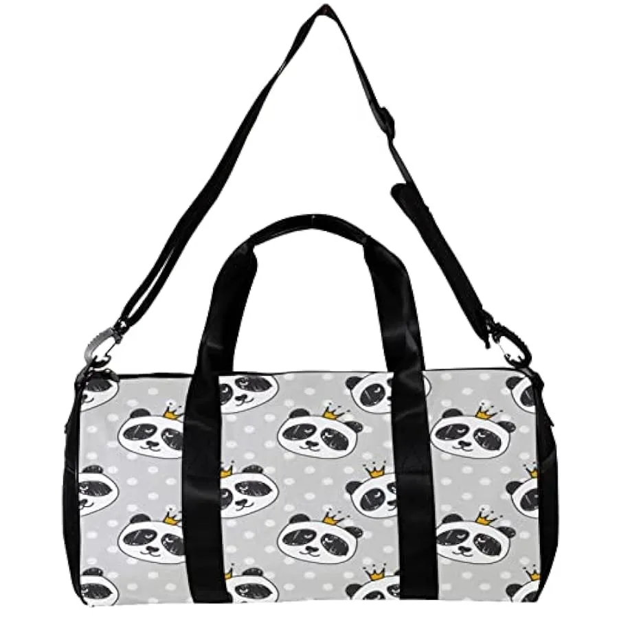 Borsa sportiva da palestra con tracolla Panda King Cool, Multicolore, 45x23x23cm/17.7x9x9in, Unico 243477440