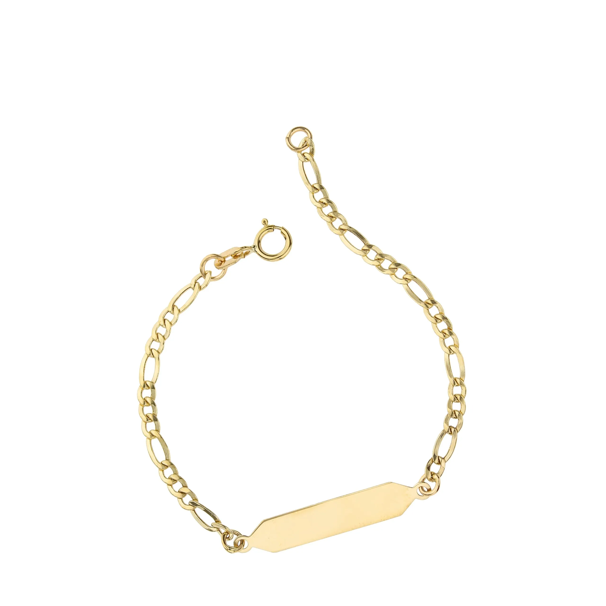 Bracciale con Targa in Oro 18 Carati