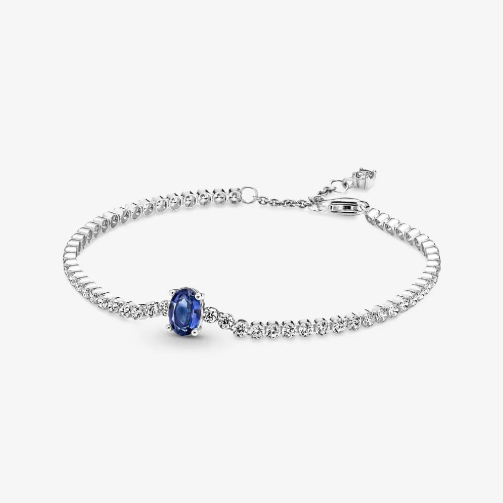 Bracciale Pandora Tennis con Pietra Blu 590039C01
