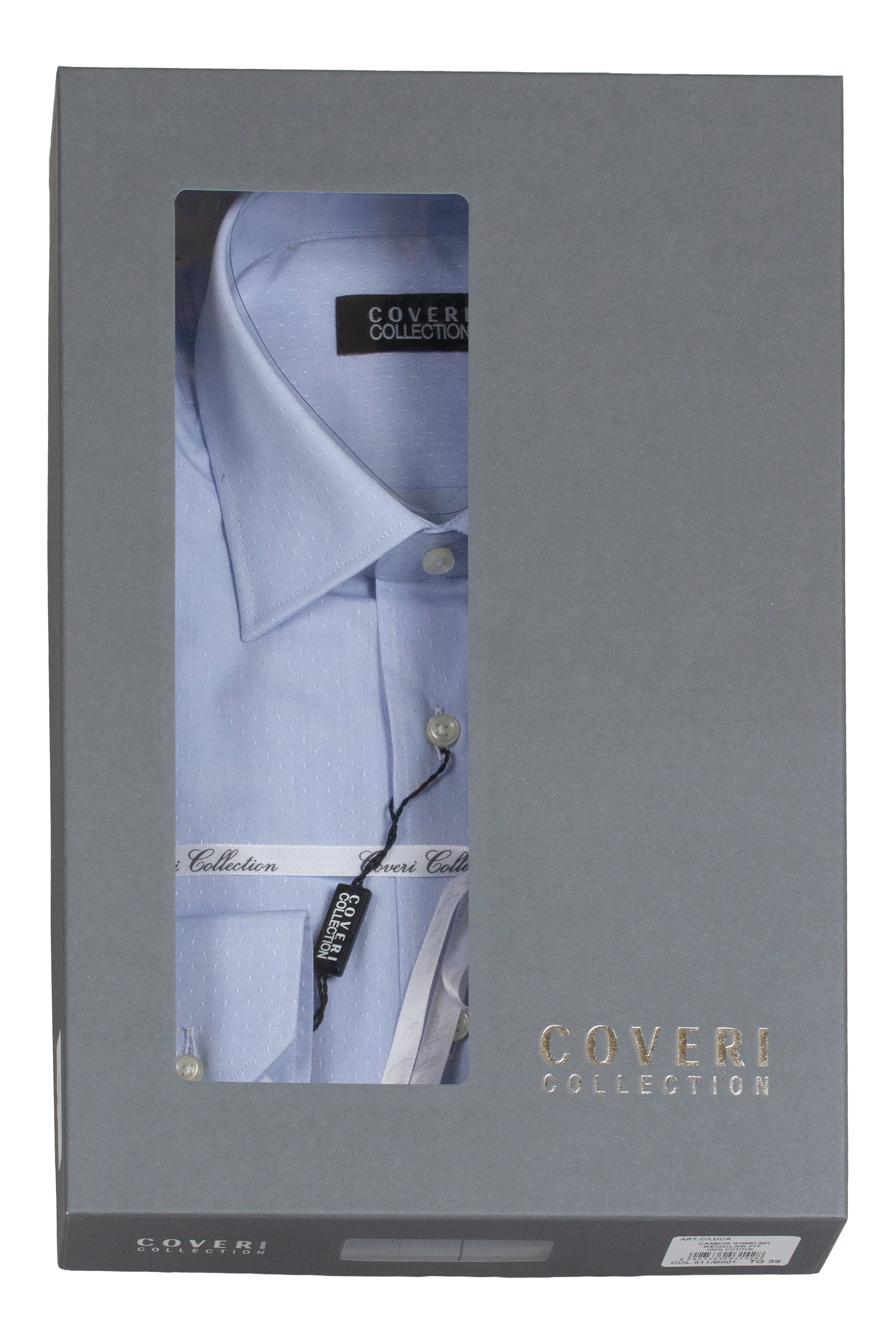 Camicia microfantasia pois Made in Albania
