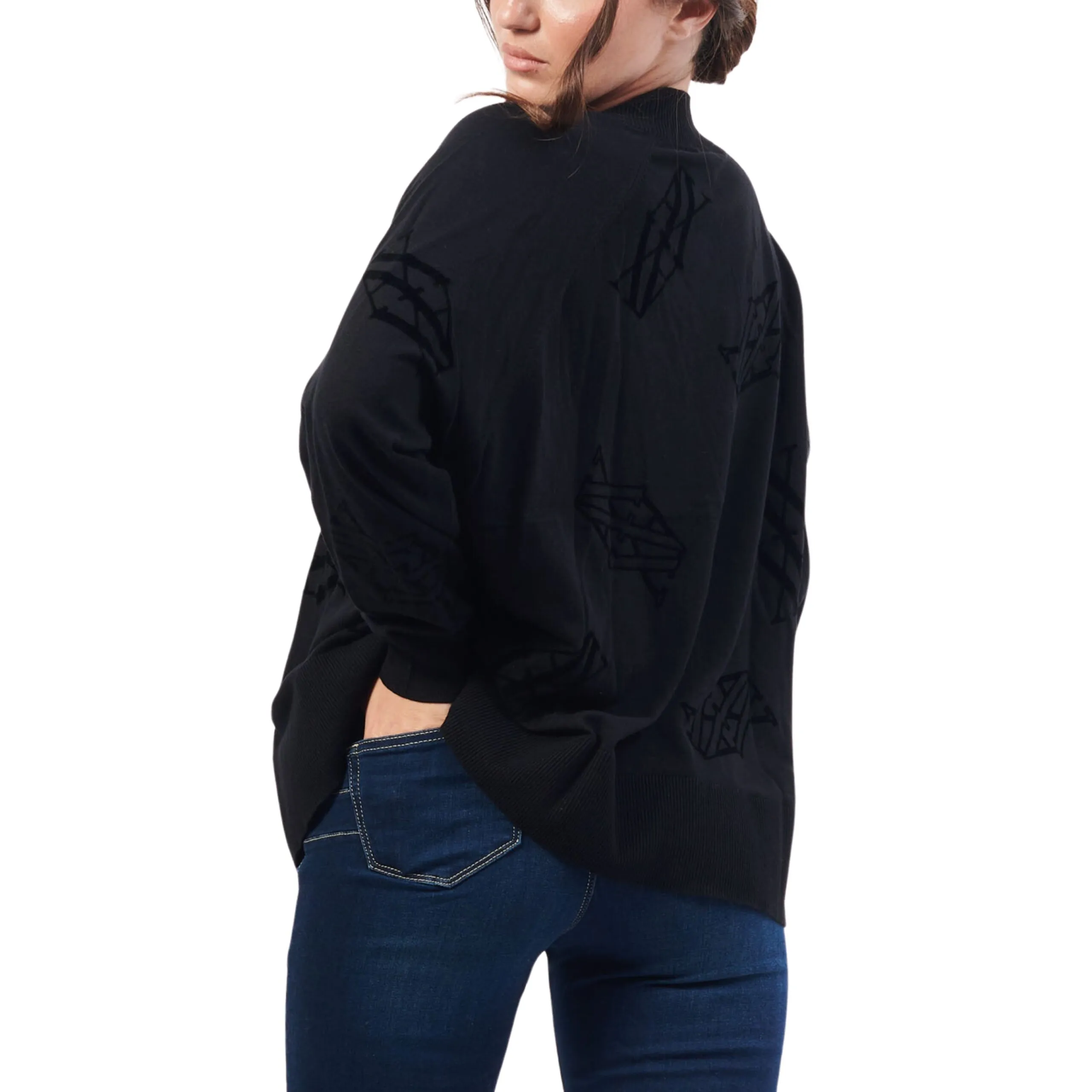 Cardigan Armani Exchange con aggiunta di seta
