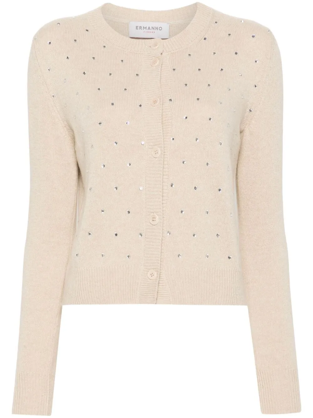 Cardigan con strass