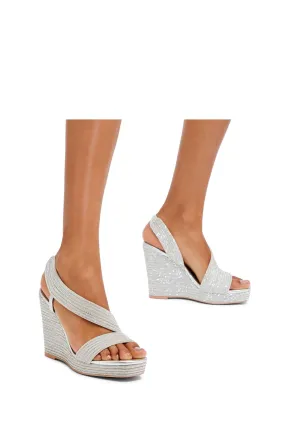 Carvela - Grigio - Chrome - Gala Jewel 110 Sandali con zeppa
