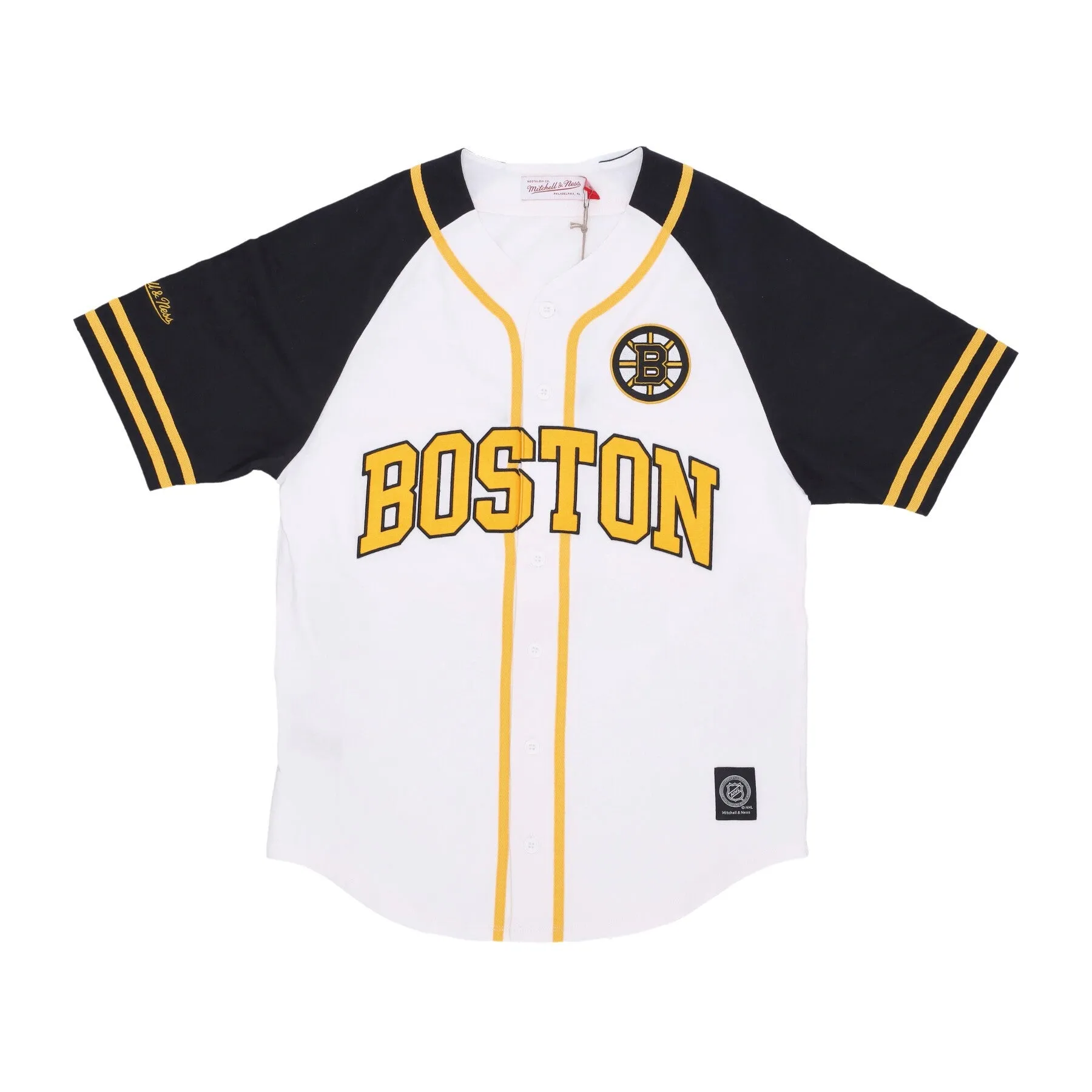 Casacca Bottoni Uomo Nhl Practice Day Button Front Jersey Bosbru White