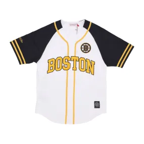 Casacca Bottoni Uomo Nhl Practice Day Button Front Jersey Bosbru White