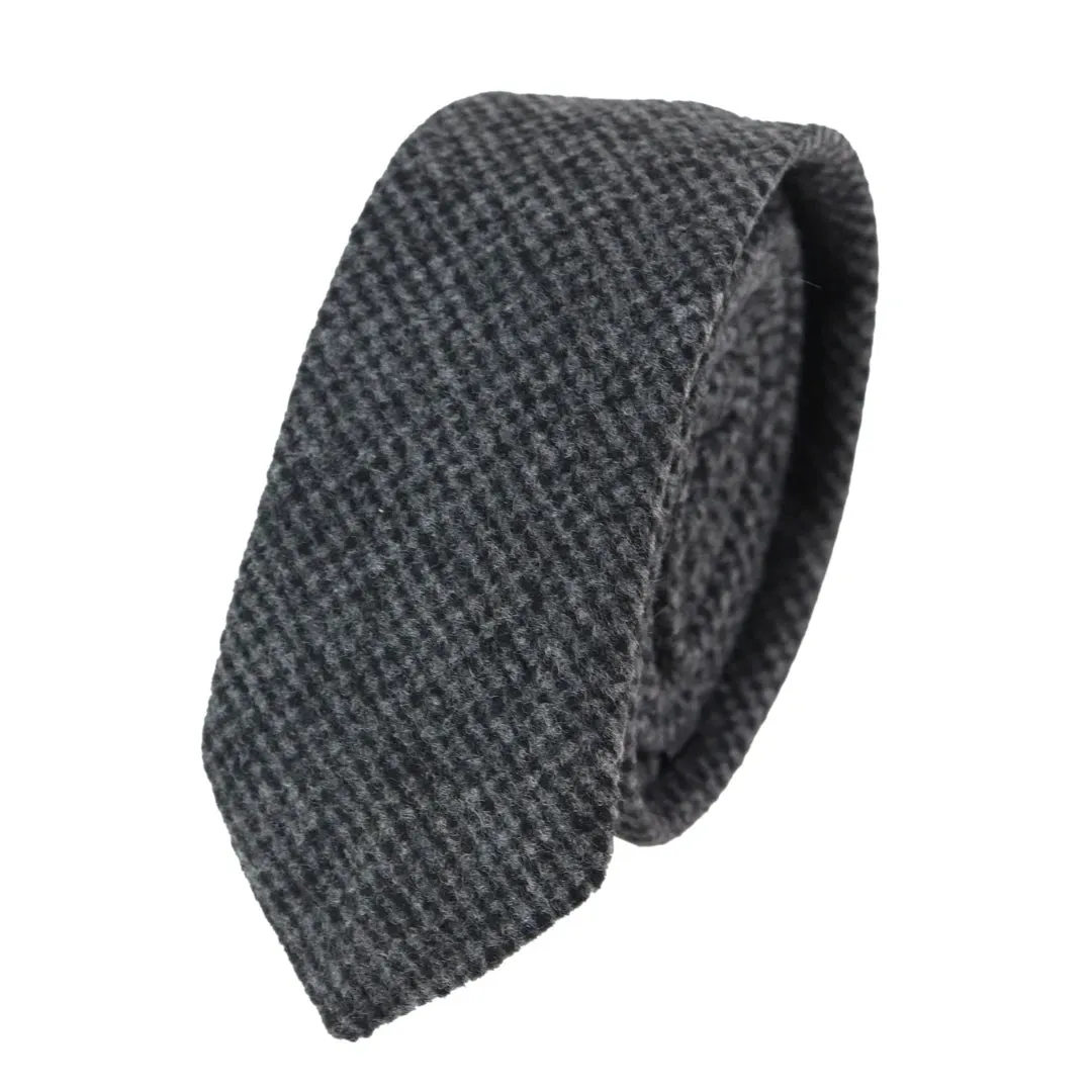 Cravatta e Fazzoletto da Uomo Tweed Vinatge 2" Elegante Formale