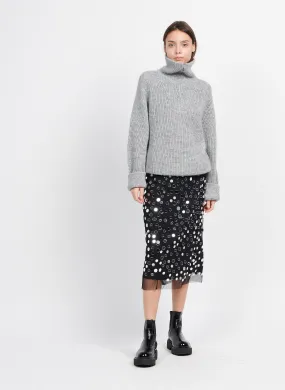  ESSENTIEL ANTWERP   CRESCENT - Gonna corta dritta | Nero