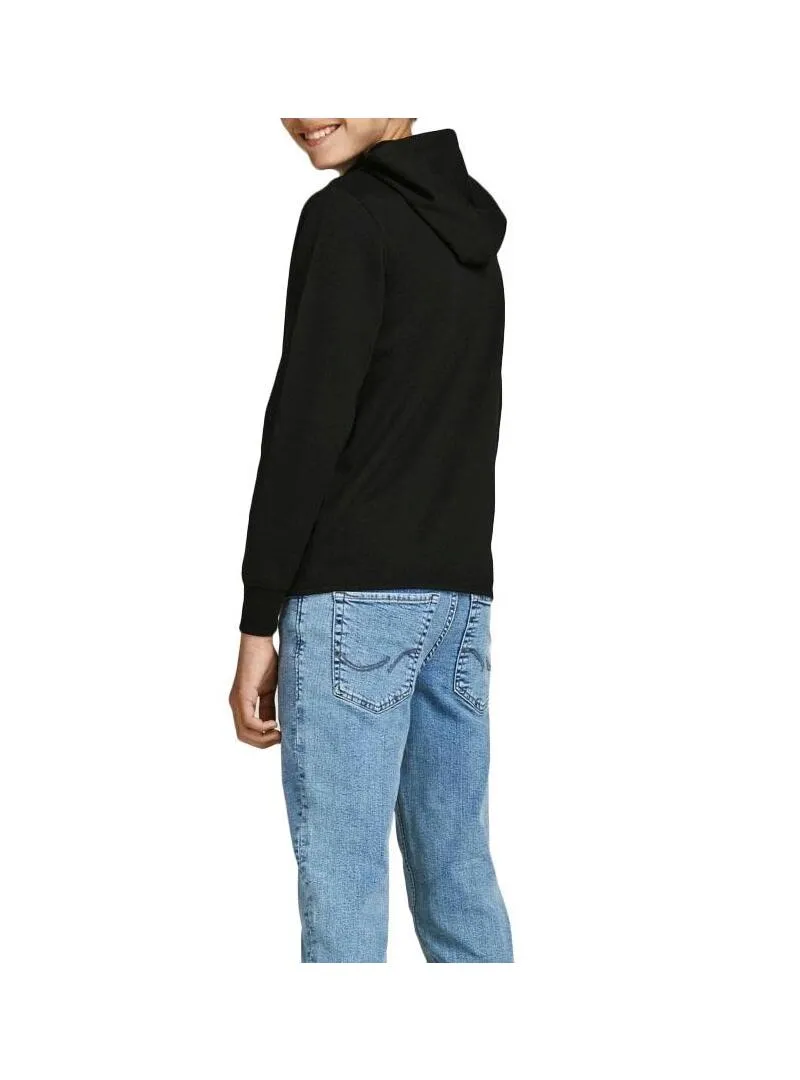 Felpa Jack & Jones Cerniera Nero per Bambino
