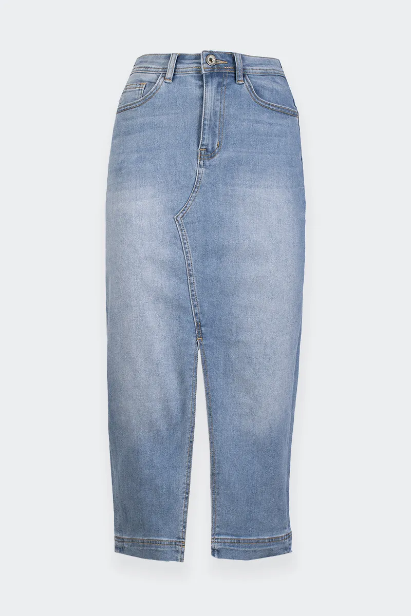 GONNA LONGUETTE IN DENIM