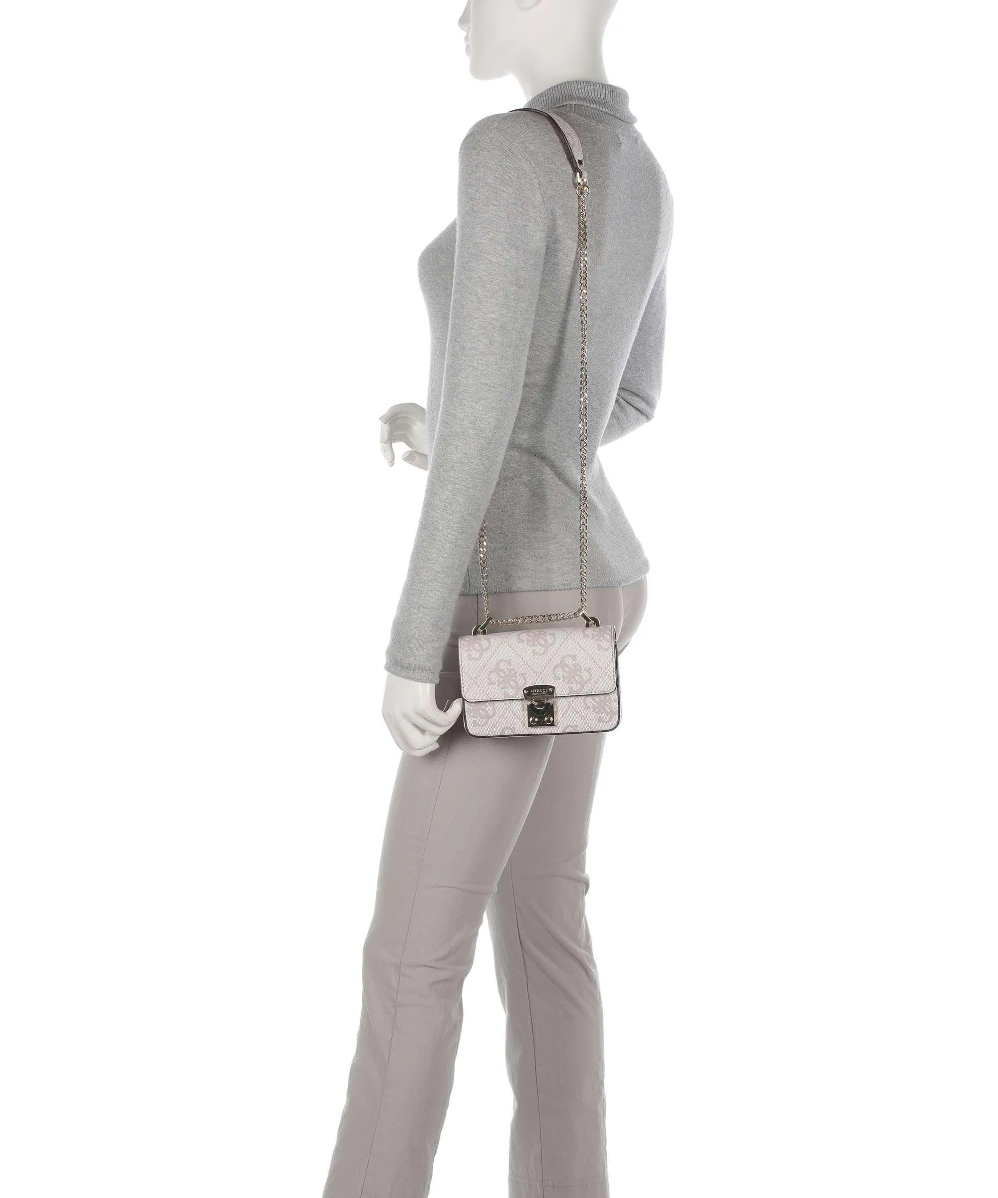  Guess Eliette Borsa a spalla pelle sintetica beige  