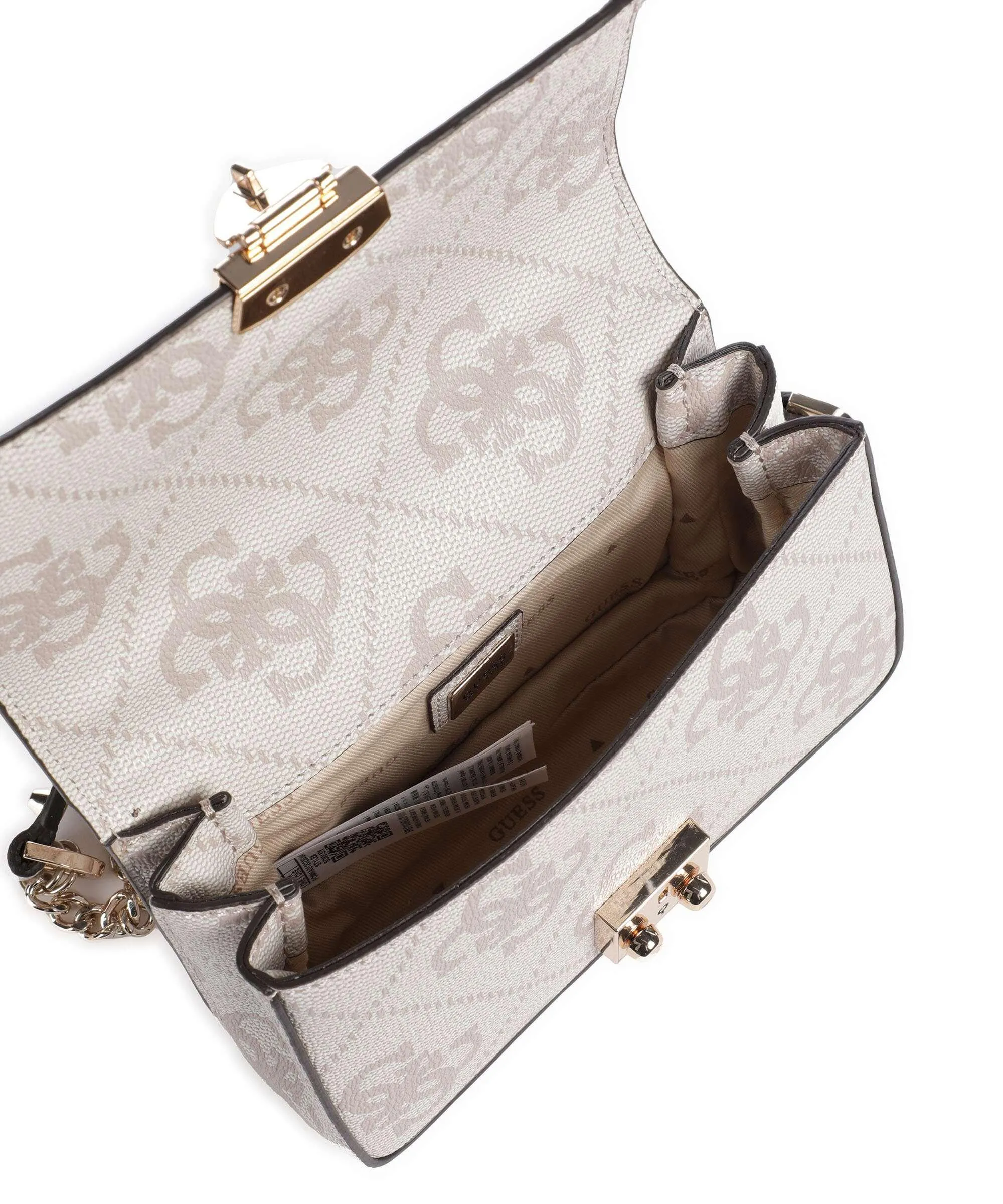  Guess Eliette Borsa a spalla pelle sintetica beige  