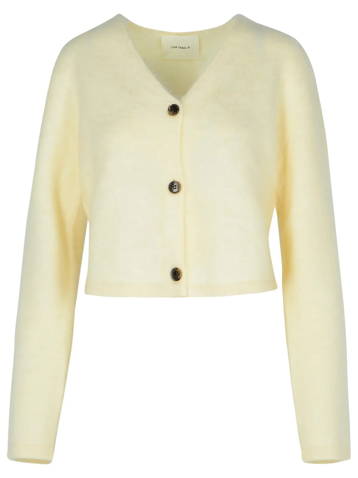 Lisa Yang 'Filippa' Cream Cashmere Cardigan