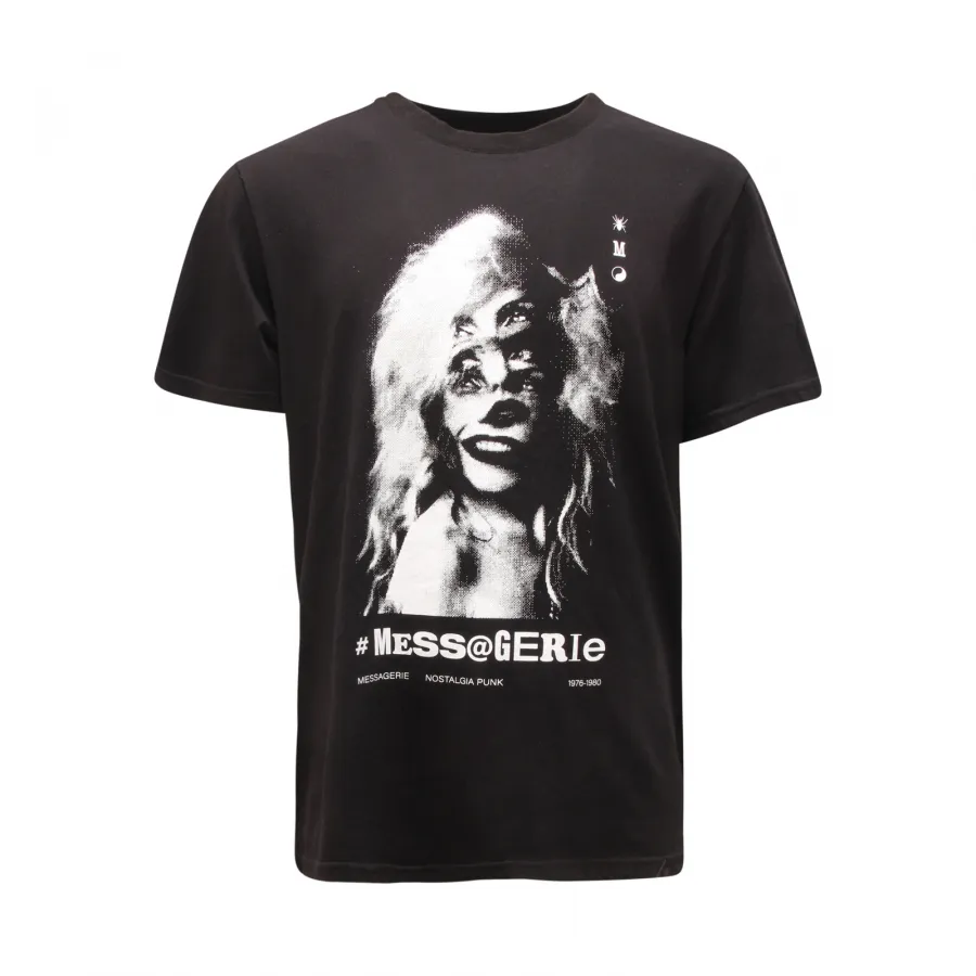 MAGLIA UOMO MESSAGERIE MAN T-SHIRT BLACK