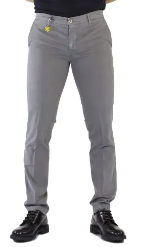 Manuel Ritz  Pantalone uomo tasche america modello skinny fit in cotone grigio