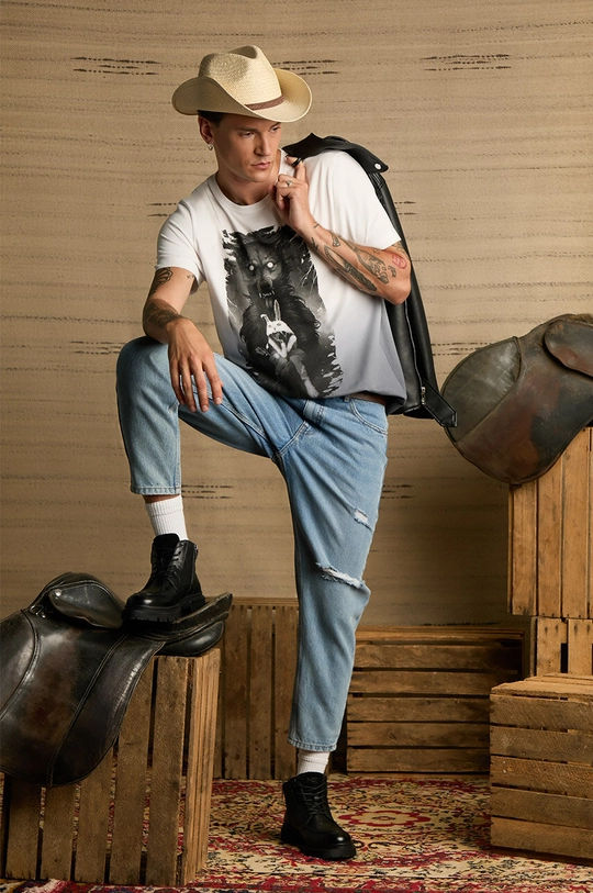 Medicine t-shirt in cotone