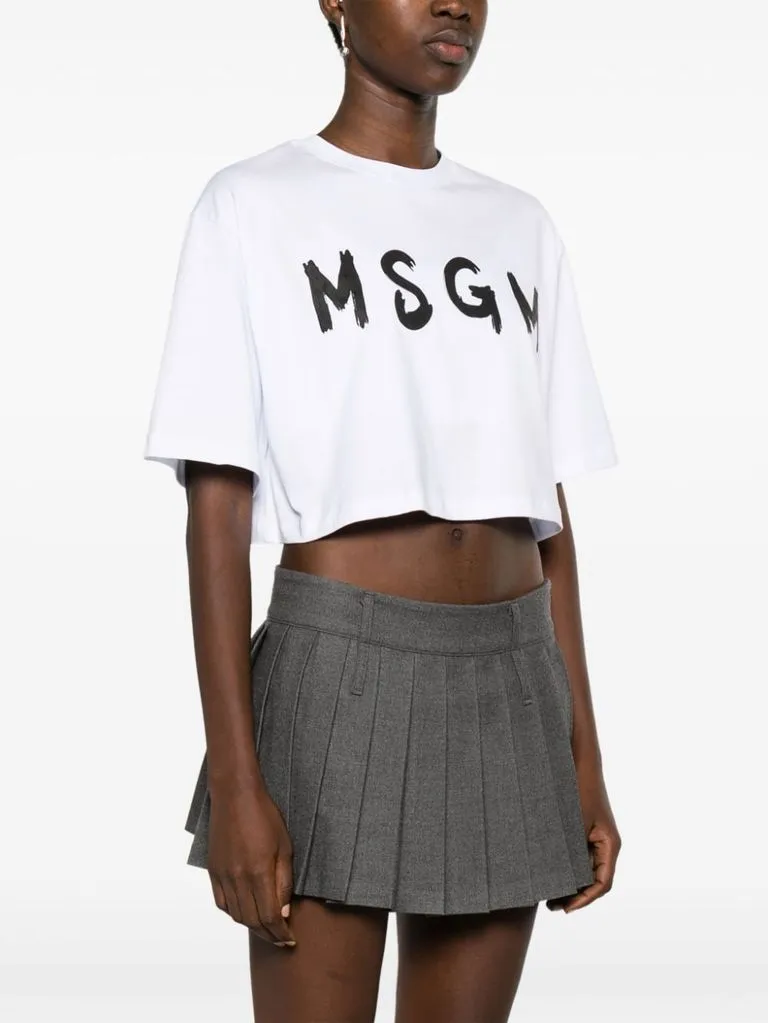 msgm T-shirt corta logo