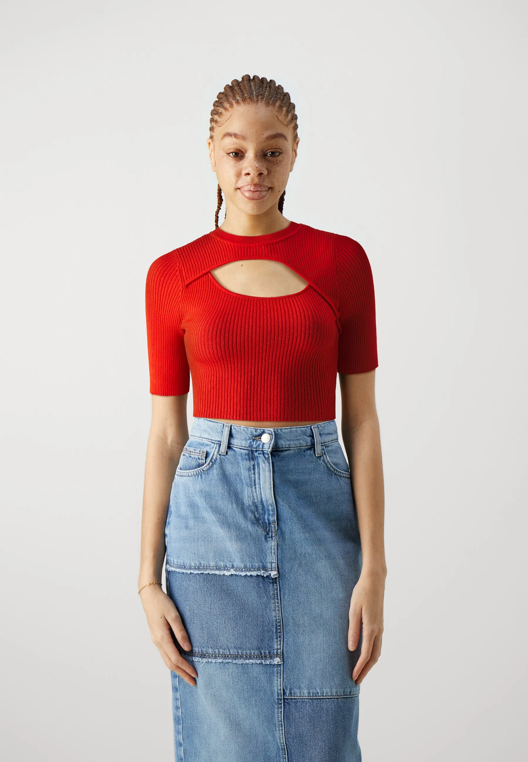 ONLLIZA PEEK A BOO O NECK - T-shirt con stampa