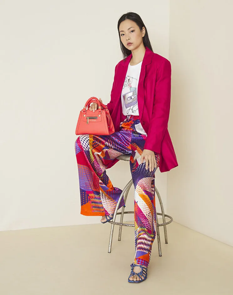 Palazzo Pants with Manila Grace Print / Purple
