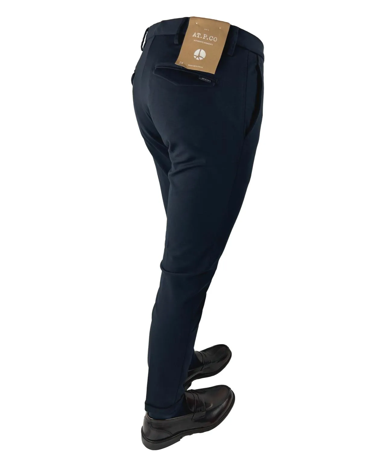Pantalone AT.P.CO. blu uomo skinny lunghezza 30