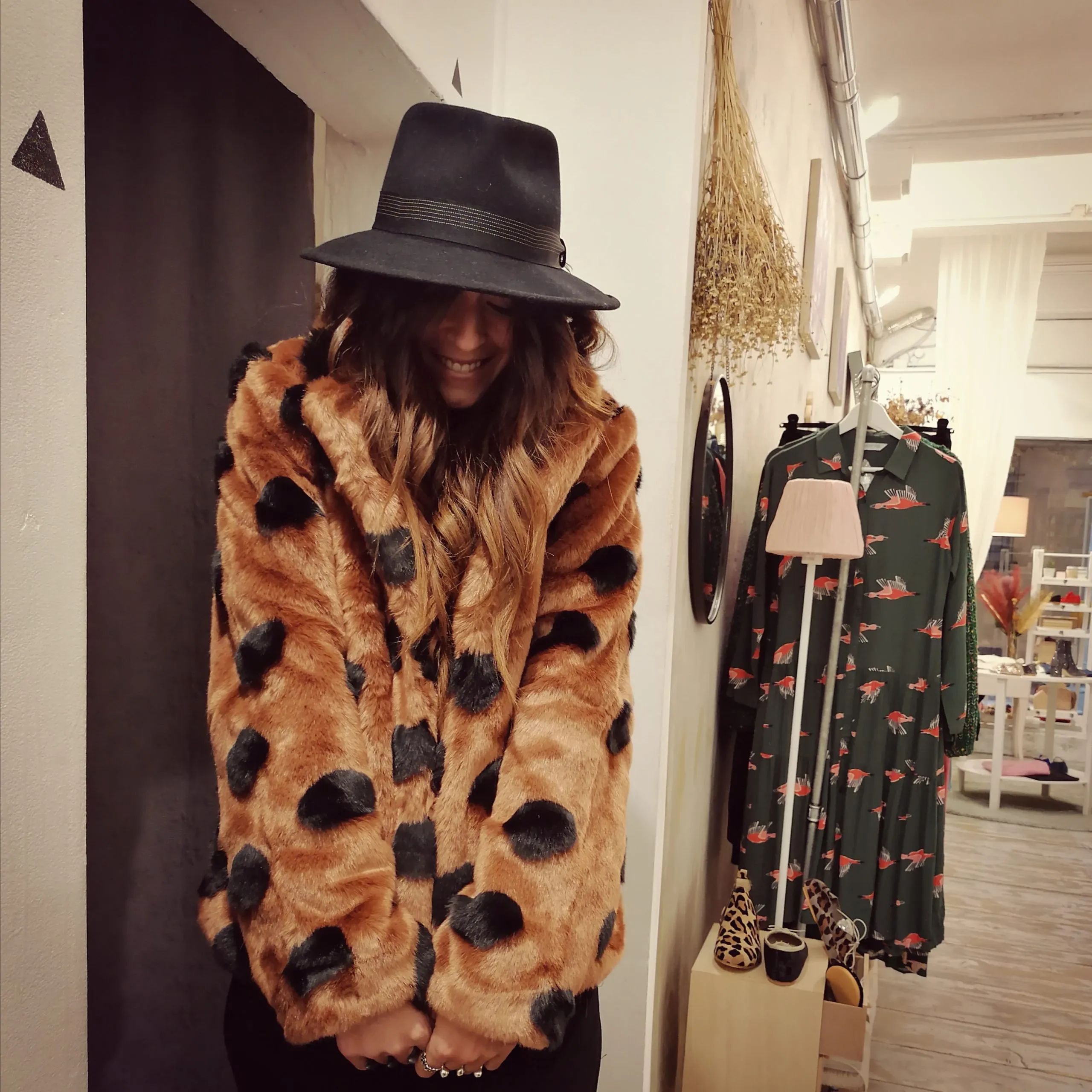 Pellicciotto IHFURDOT Ginger Pois Ichi