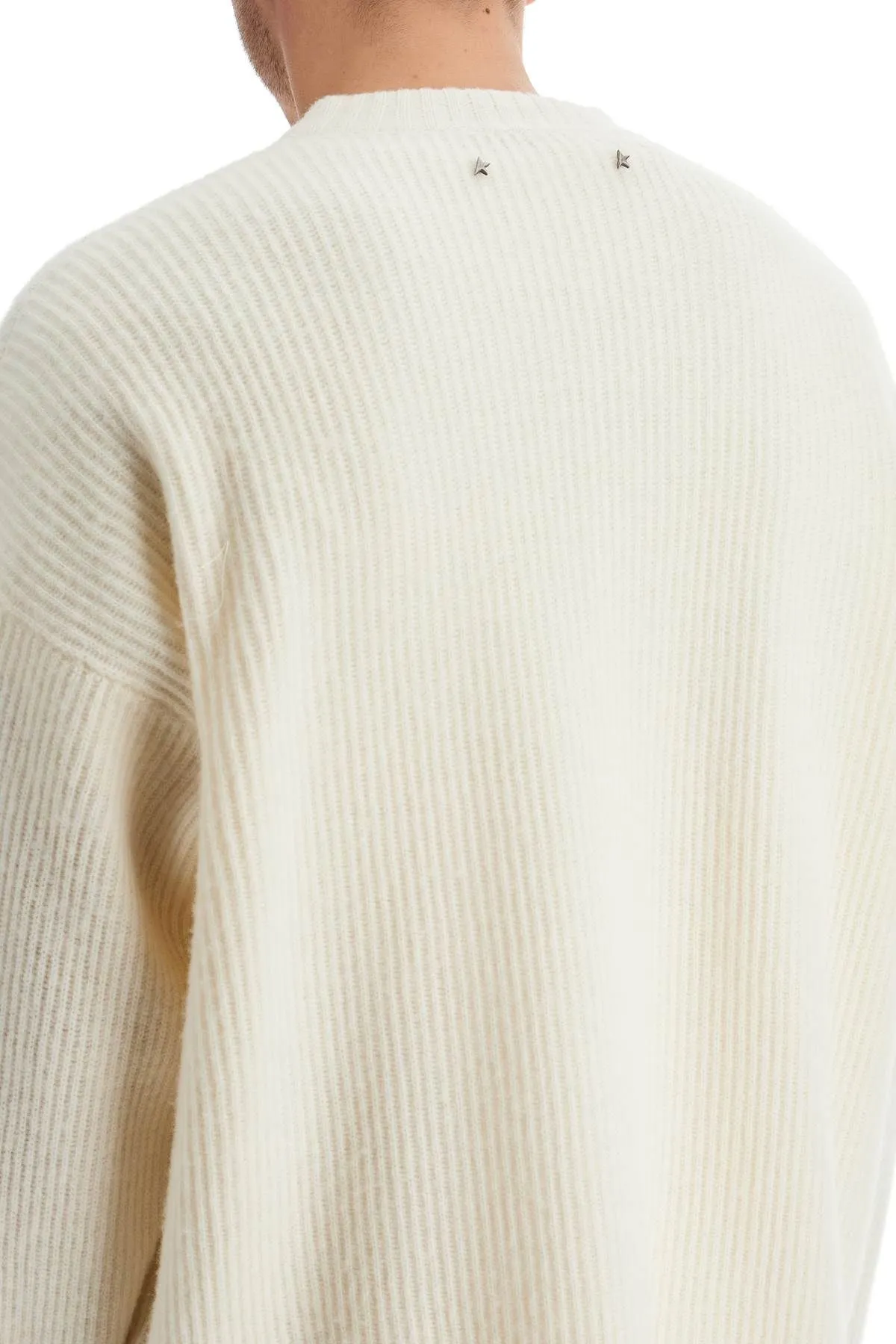 Pullover in lana a coste
