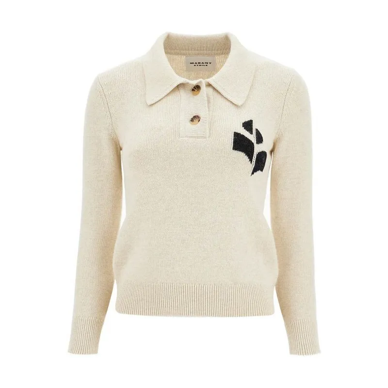 Pullover polo Nola in cotone e lana