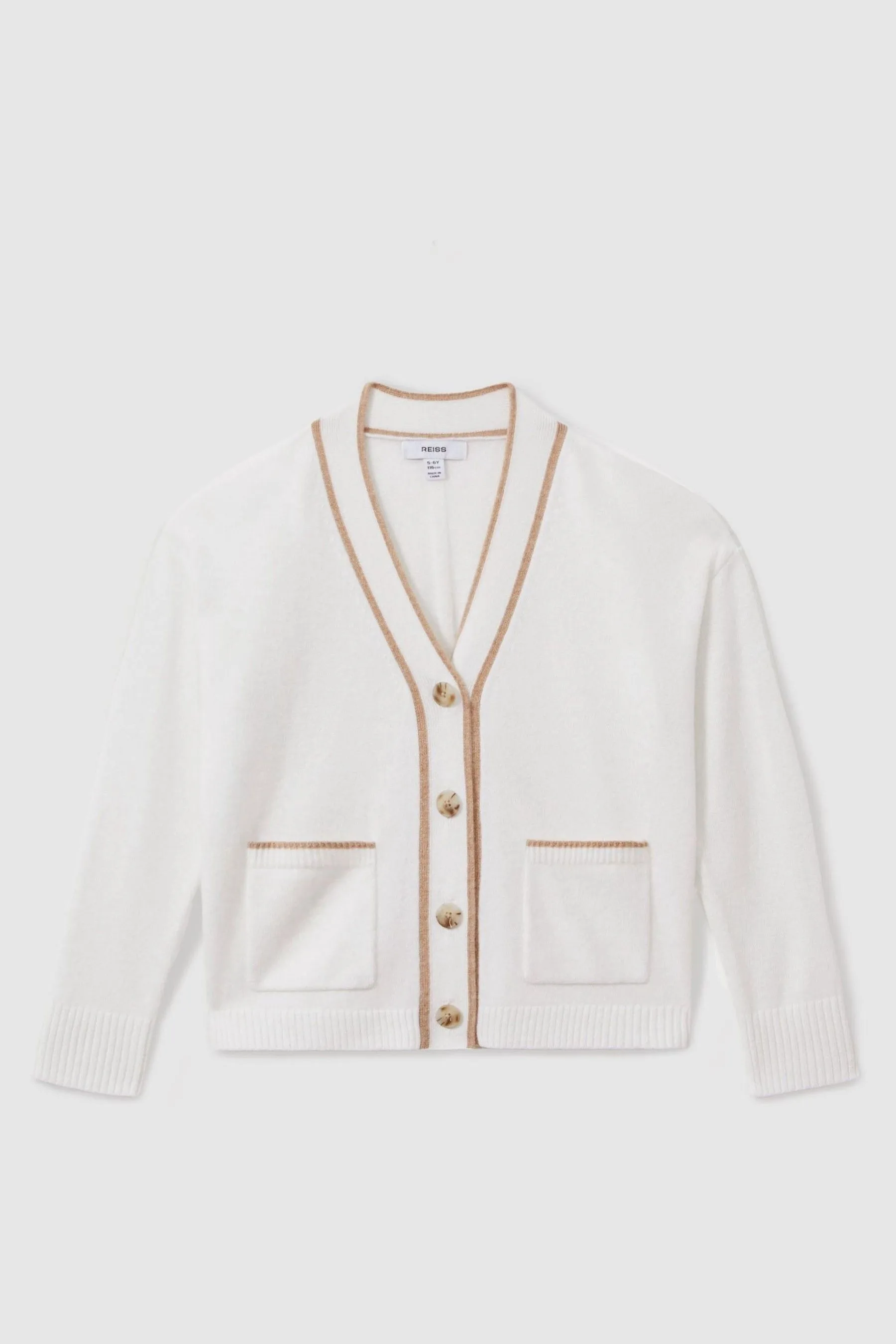 Reiss - Juni - Cardigan comodo in lana e cachemire    