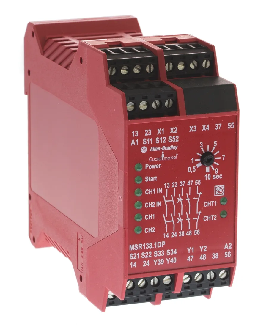 Relè di sicurezza Allen Bradley 440R / MSR138.1DP, 115V ca, 1 canale, 2 contatti di sicurezza