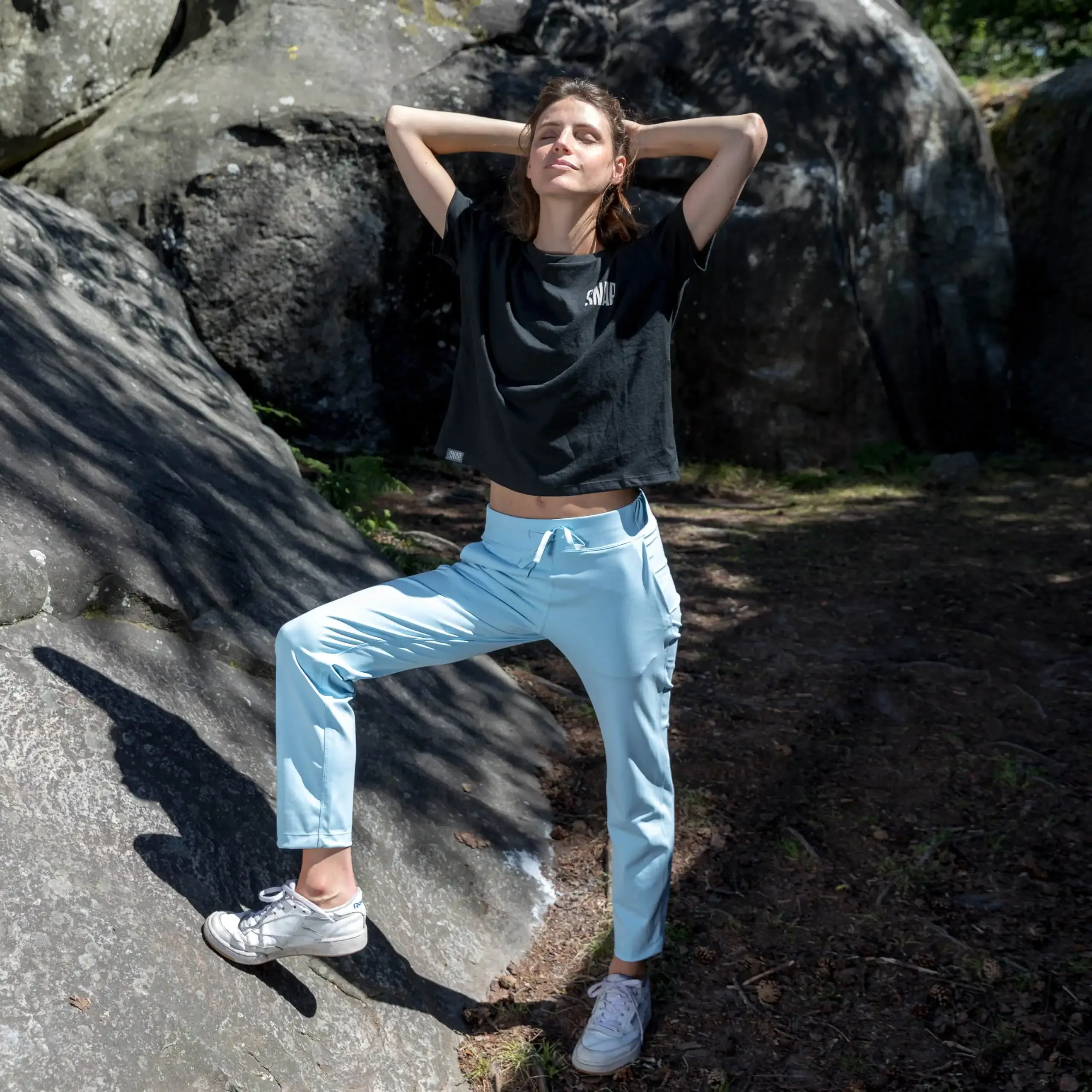 Snap Crop Top Hemp T-Shirt