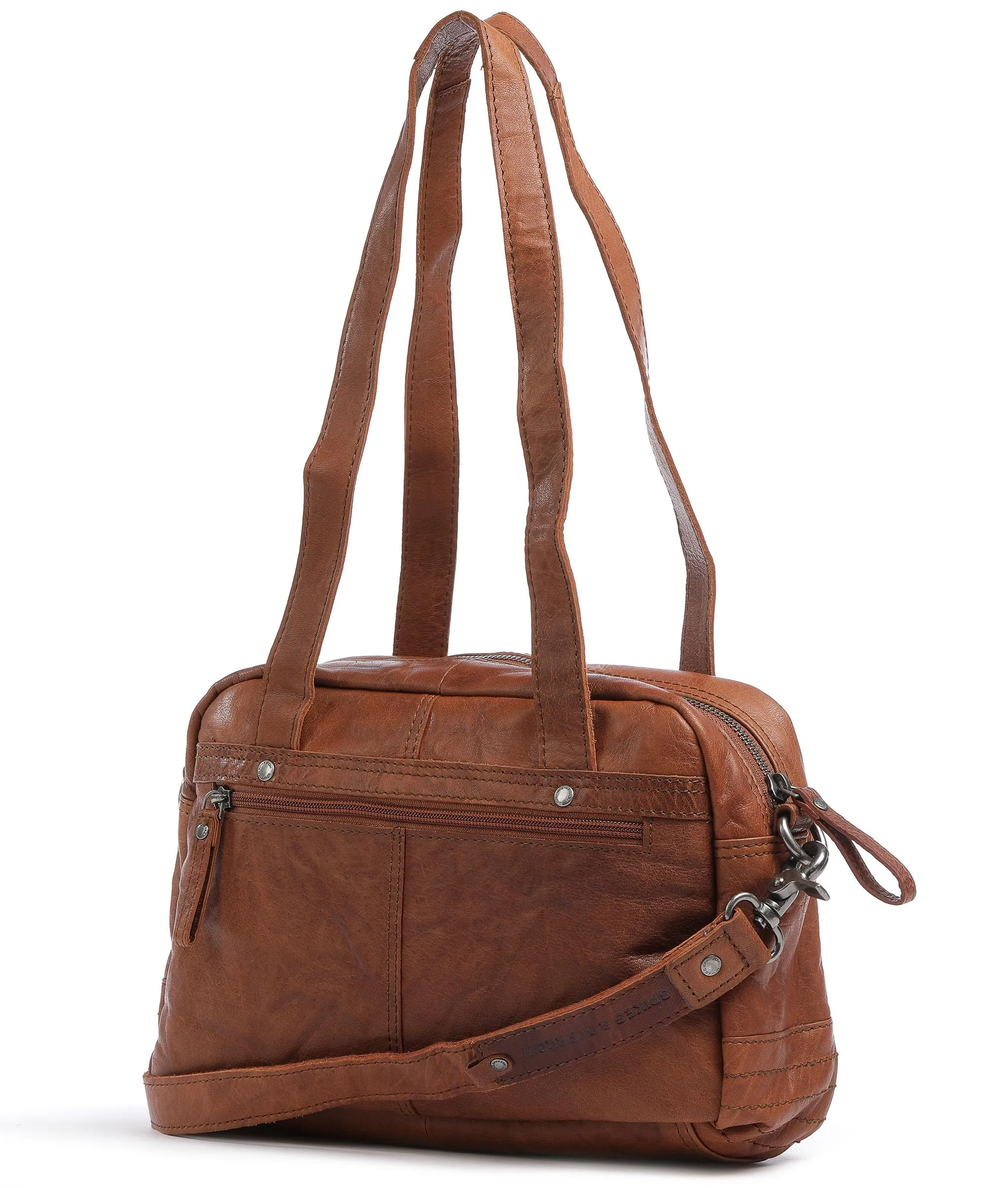  Spikes & Sparrow Bronco Borsa a spalla pelle di bufalo cognac  