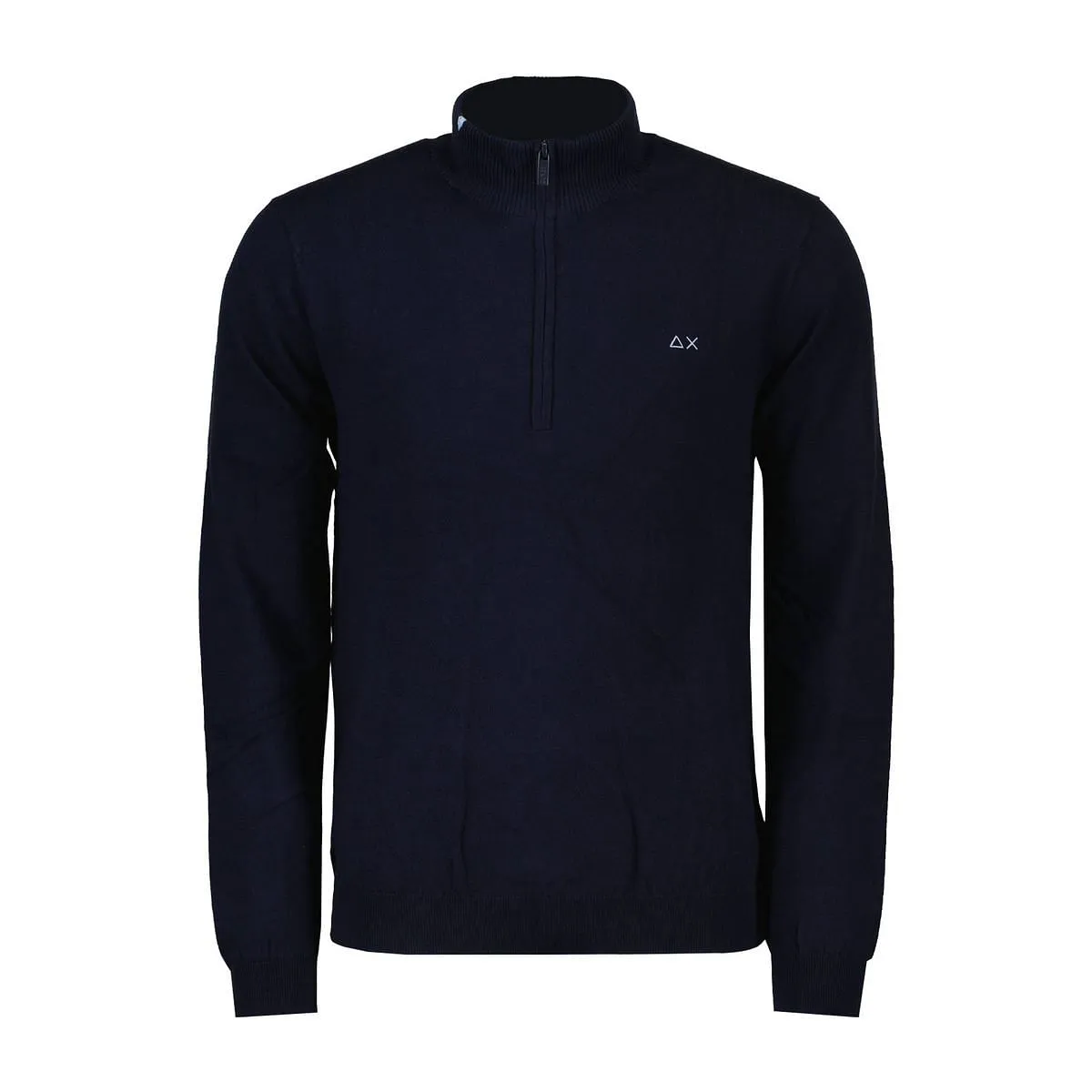      SUN 68 MAGLIONE MEZZA ZIP IN COTONE E LANA  COTONE  