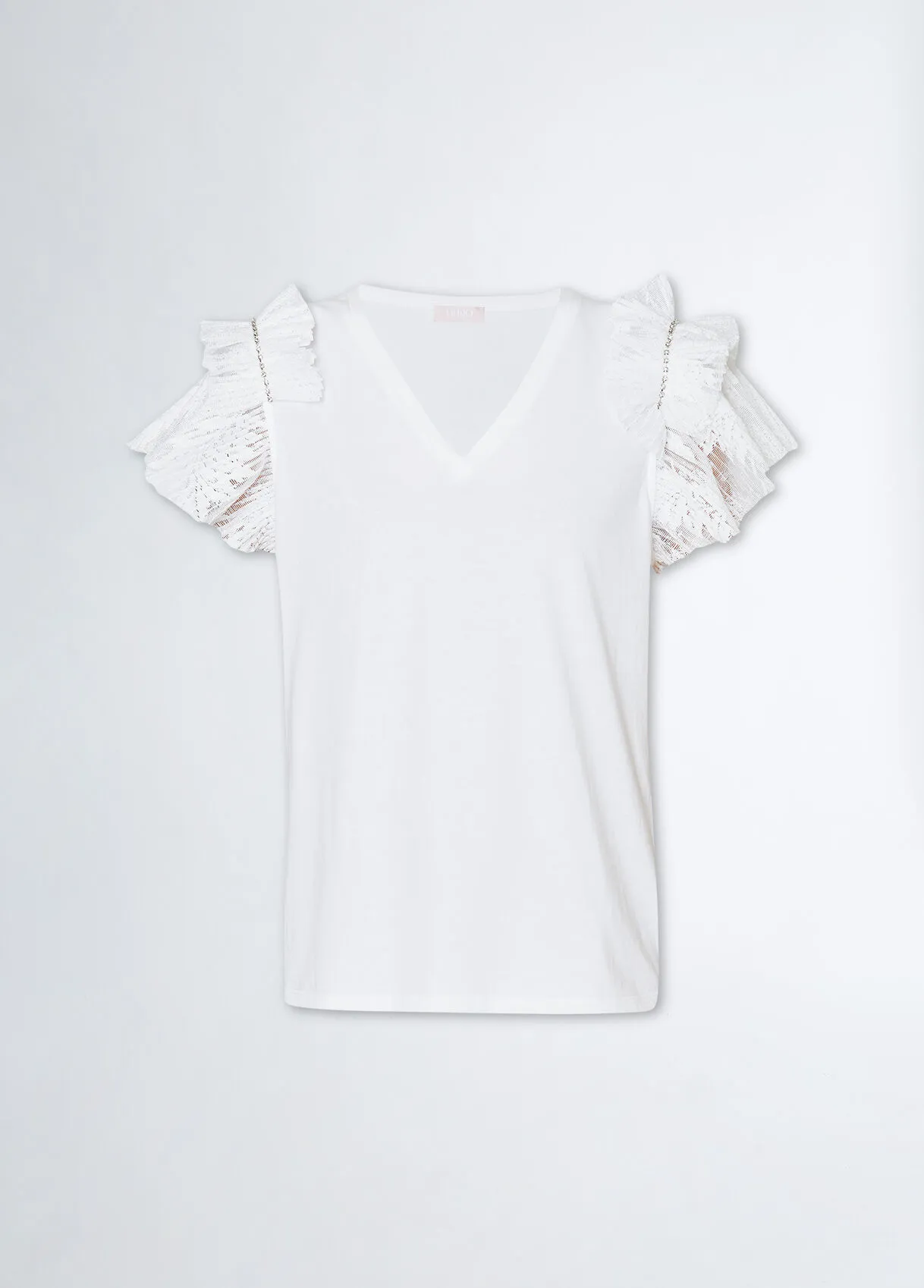 T-shirt con rouches