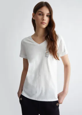 T-shirt con strass