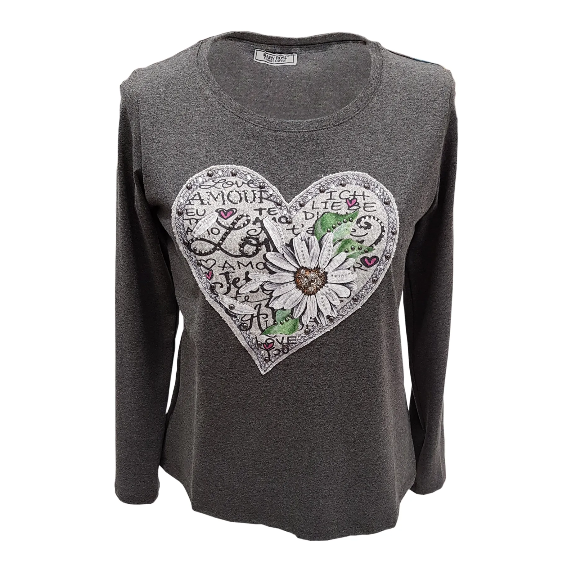 T-SHIRT STAMPA CUORE