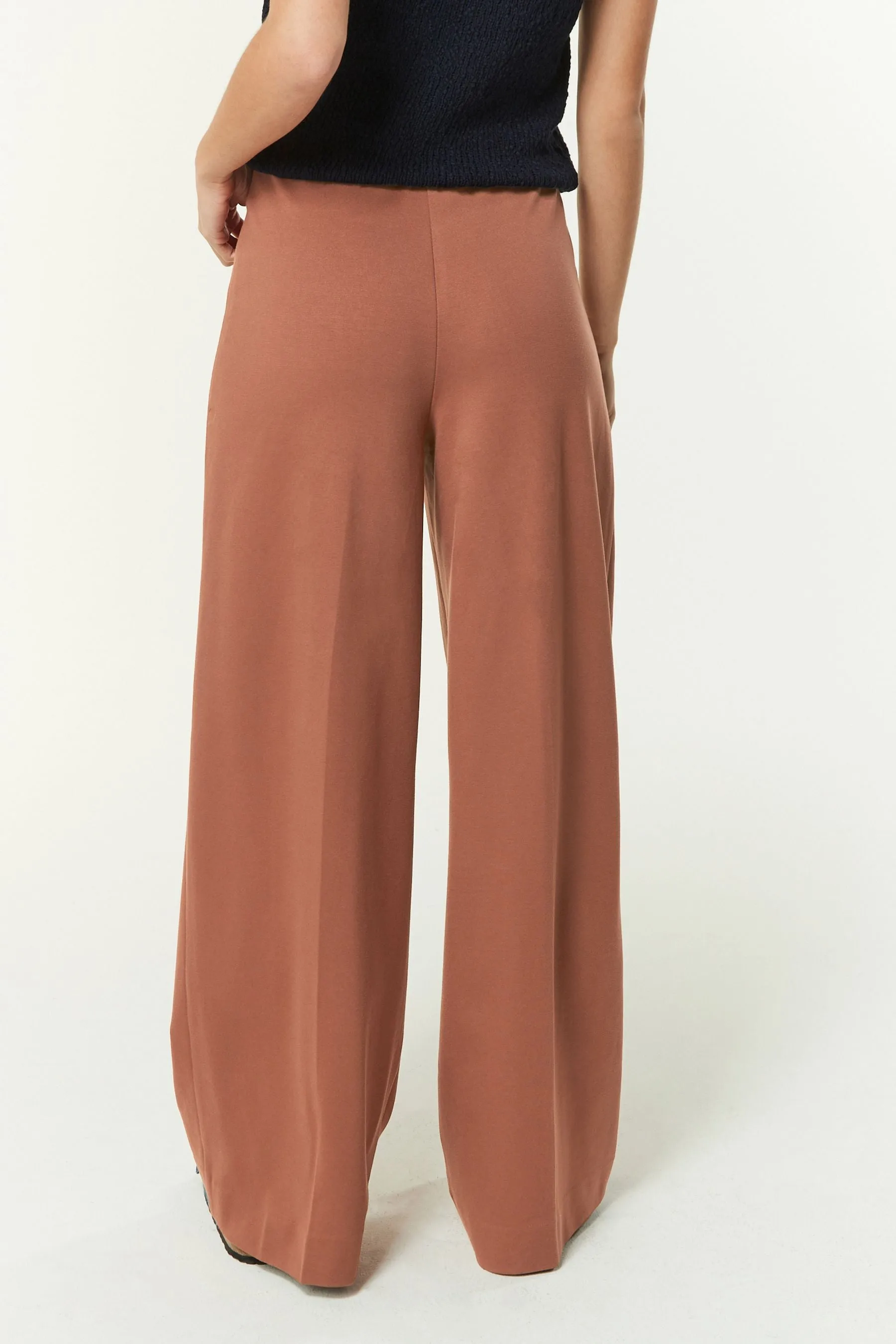 Tailored Ponte Wide Trousers    