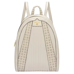 Zaino Pollini con manico in pelle intrecciata e dettagli in tapiro